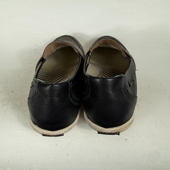 Taos Upward Loafer Women's 10 Black Brown Leather Slip-On Low Top Comfort - Picture 7 of 10